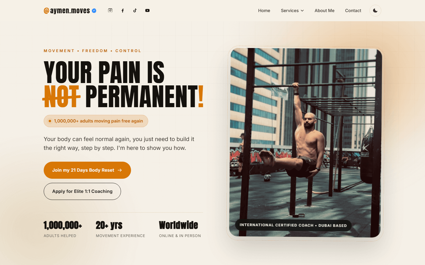 Aymen Moves website preview